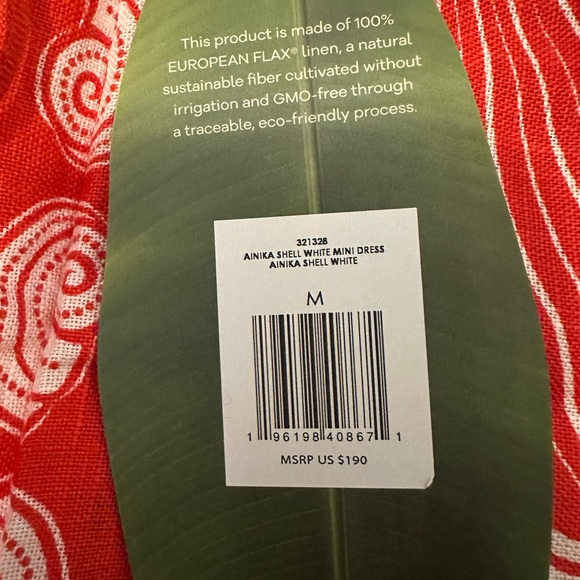 FARM Rio Red and White Mini Dress - Picture 4 of 6